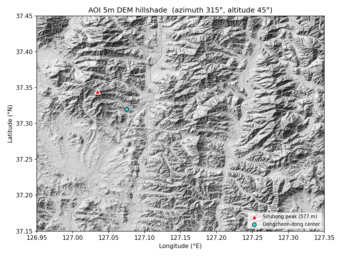 5m DEM hillshade